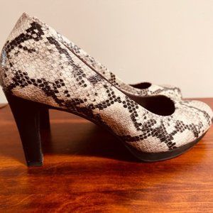 Clarks Snakeskin Pumps